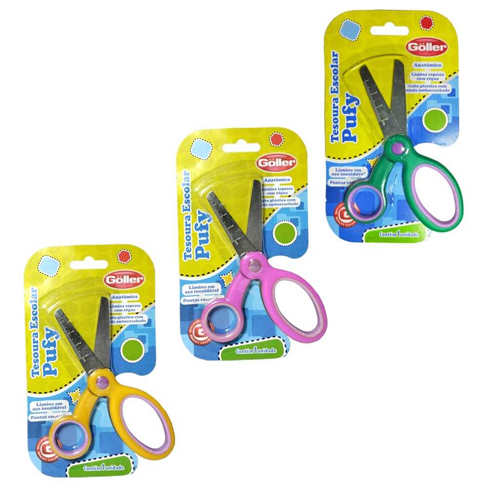 TESOURA ESCOLAR GOLLER PUFY